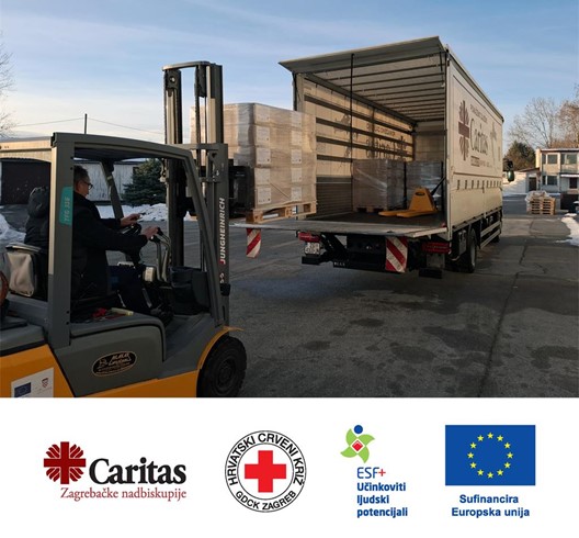 Prva isporuka paketa hrane u projektu "Zajedno za Zagrepčan(k)e"